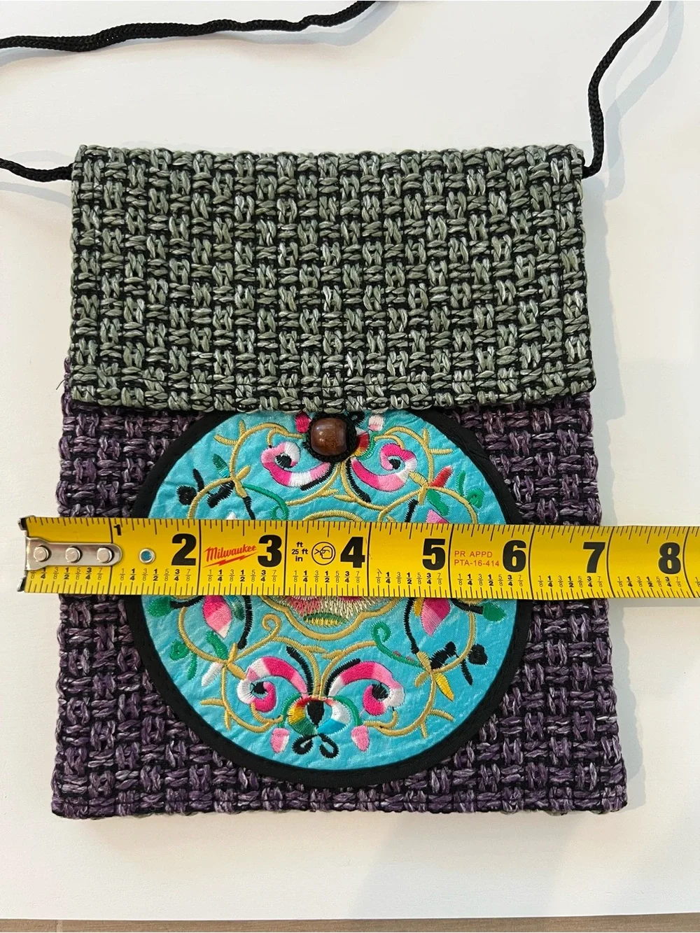 New Hand Made Embroidered Crossbody Bag from Hong Kong